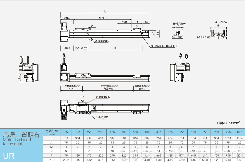 Linear Guides With A Load Of 15kg